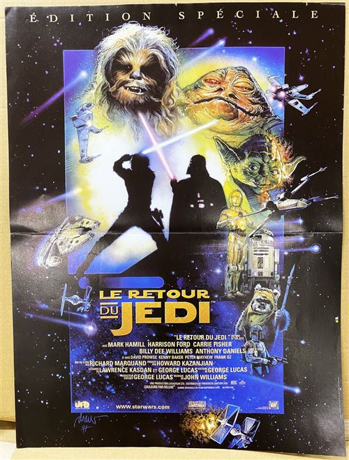 Affiche de Cinéma Originale - Star Wars Le Retour du Jedi - 1996 - 40x60cm