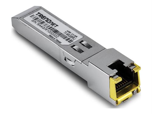 Non Communiqué Trendnet Ti-Mgbrj - Version V1.0r - Module Transmetteur Sfp (Mini-Gbic) - 1Gbe - Plus De Cuivre - 1000Base-T - Rj-45 - Jusqu'à 100 M - Conformité Taa