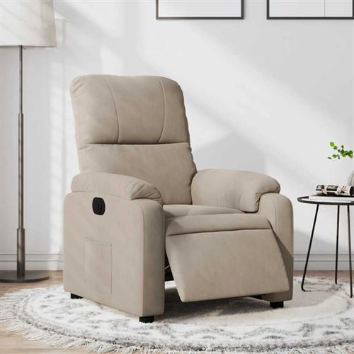 Non Communiqué Taupe Vidaxl Fauteuil Réglable Électrique Tissu Microfibre