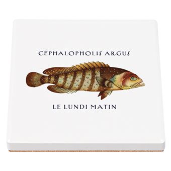 Sous Verre Céramique (1 unité) - Fabulous - Certifié Grand-Père de l'Année Papy (100 x 100 mm) - 1