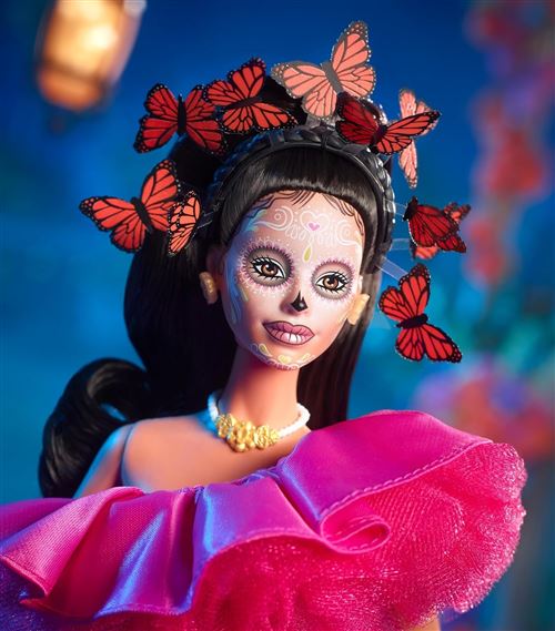 Figurine Barbie Catrina Dia De Los Muertos Signature 28 cm Figurine de collection Achat prix fnac