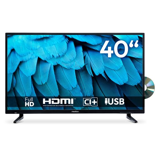 TV LED 40“ (100 cm) – MEDION MD840001 – Full HD 1980x1080 – 2xHDMI 1xUSB – DVD