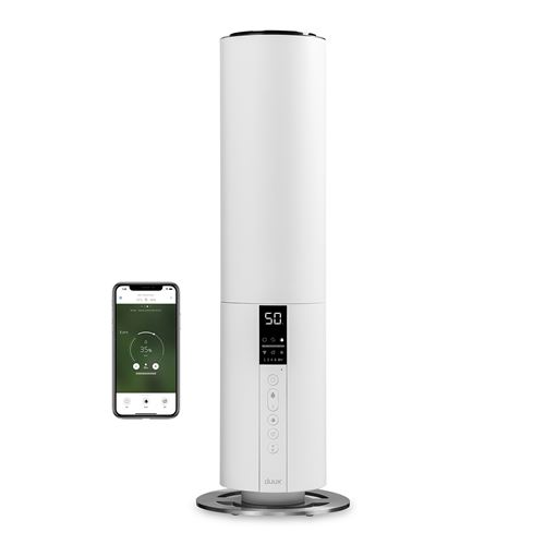Duux Beam 2 Blanc - Humidificateur à Ultrasons Connecté - 5L Capacité - 350ml/h - 40m²