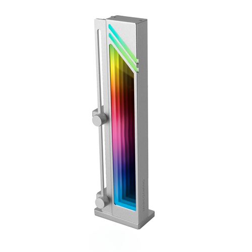 Mars Gaming MCA-GCB, Soporte para Tarjeta Gráfica, Iluminación ARGB Infinity Mirror, Soporte GPU con Sincronización ARGB, Base Magnética Antideslizante, Compatibilidad Universal, Soporte Tarjetas