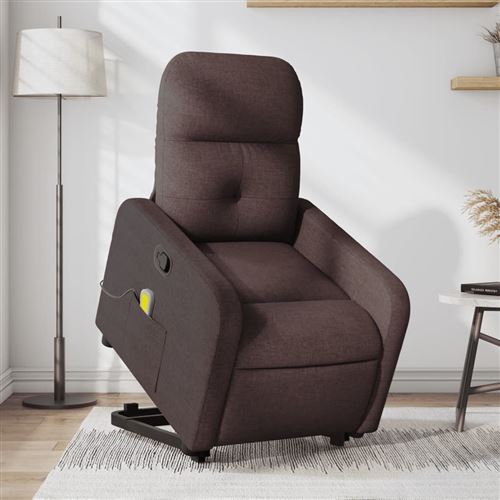 Non Communiqué Marron Vidaxl Fauteuil De Massage, Relaxation Tissu Foncé