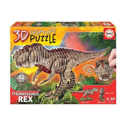 Puzzle Educa T-rex 3d Creature