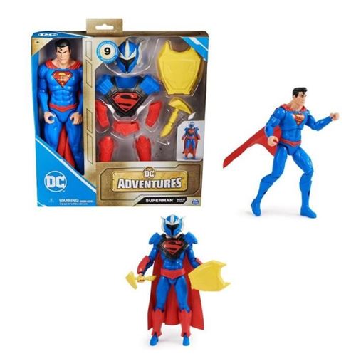 Pack Figurine 30 Cm Superman + Accessoires Dc Adventures