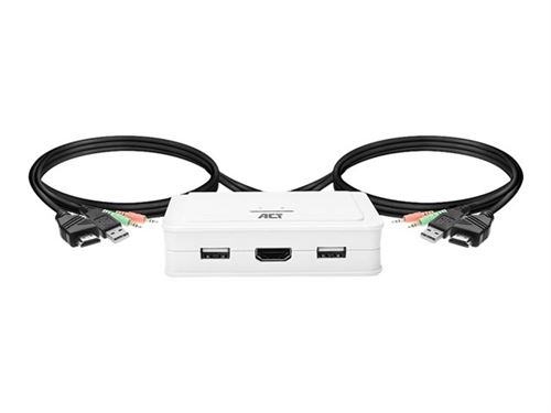 ACT - Commutateur écran-clavier-souris/audio - 1 utilisateur local - de bureau