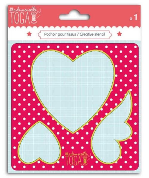 Pochoir couture - Coeurs