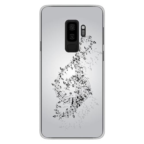 Coque en silicone imprimée compatible Samsung Galaxy S9 Plus Valse des notes