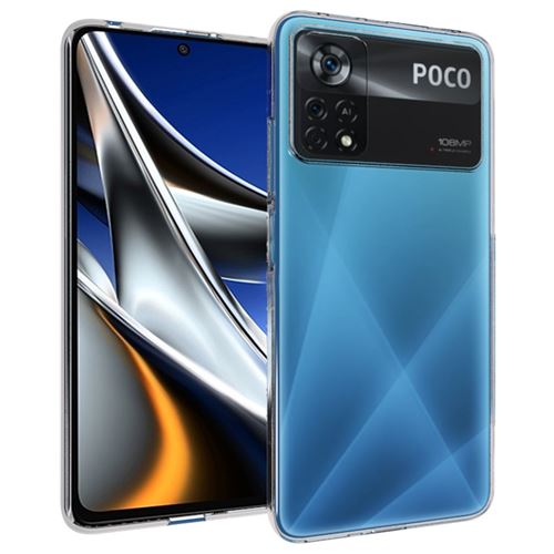 Accezz Coque Clear pour Xiaomi Poco X4 Pro 5G Transparent