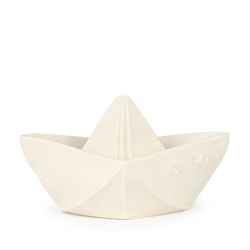 Jouet de bain bateau origami Blanc Oli&Carol