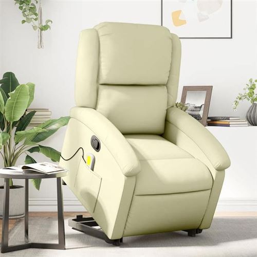 Vidaxl Fauteuil De Massage - Crème - Image 3
