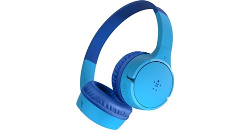 Belkin SoundForm Mini - Écouteurs avec micro - sur-oreille - Bluetooth - sans fil - jack 3,5mm - bleu