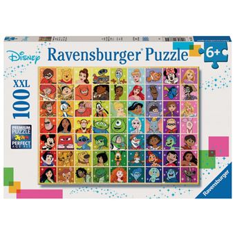 Puzzle 100 p xxl - la palette de couleurs disney - 1