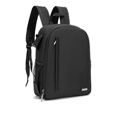 Sac à dos pour appareil photo Cwatcun - Sac à dos imperméable pour appareil photo numérique reflex (SLR), modèle CW＋D6, petit format, couleur noire - 25×14×28 cm