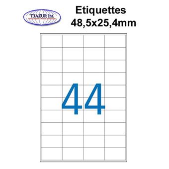 Etichette Autoadesive Pripa 48,4x25,4 Mm - Confezione Da 50 Fogli (2200 Etichette), Bianco - Foto 13