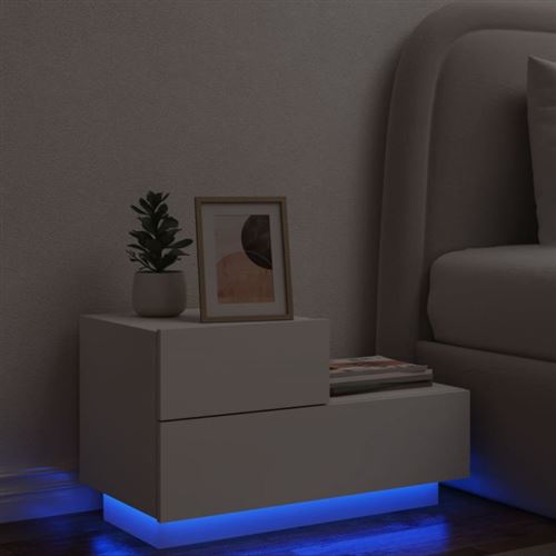 Vidaxl Blanc Table De Chevet - Image 3