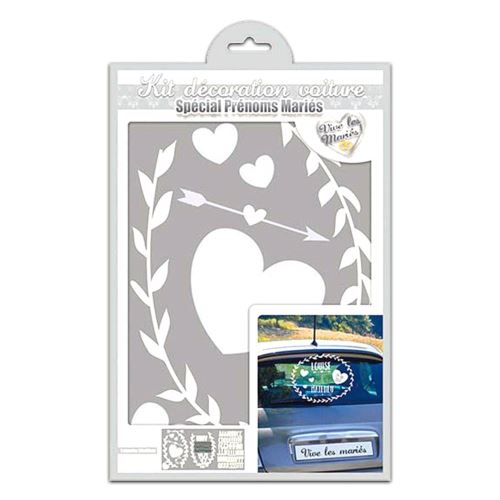 sticker voiture mariage