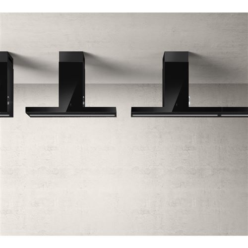  Hotte &icirc;lot Elica Haiku Island BL/A/120 - Verre noir