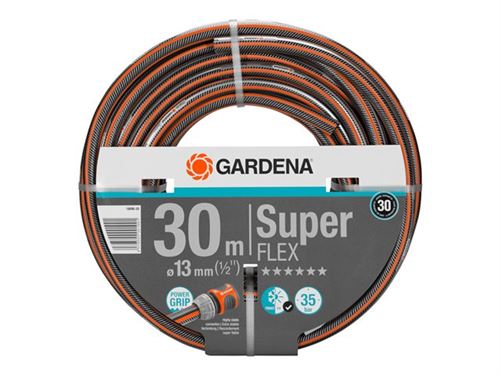 Gardena Premium SuperFLEX - Tuyau (d'arrosage) - 30 m - noir, orange