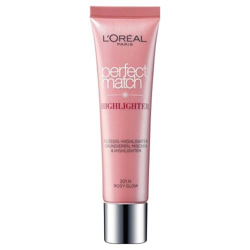 Loreal Perfect Match Golden Highlighter Rosy Glow 201.N X 3