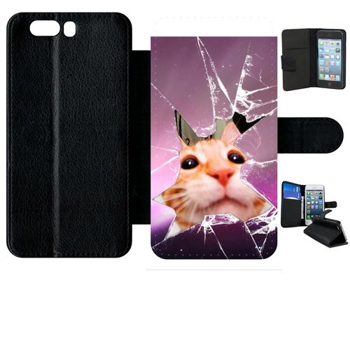 Etui À Rabat Huawei P10+ Plus Hamster Vitre Brise