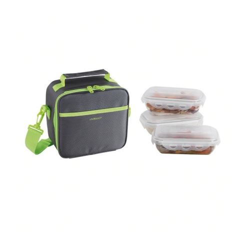 be nomad sep122v set sacoche lunch box - vert