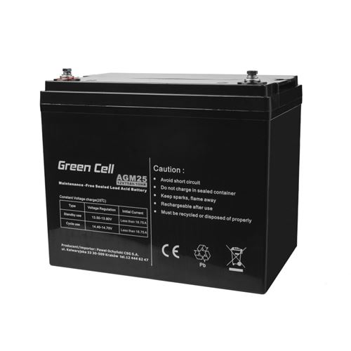 Green Cell AGM Batterie au plomb 12V 75Ah