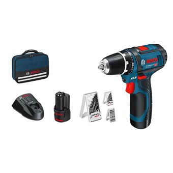 Perceuse Visseuse Sans Fil Gsr 12v 15 Bosch 2 Batteries 2 Ah Chargeur 39 Accessoires Sacoche 0615990gb0 Perceuses Achat Prix Fnac