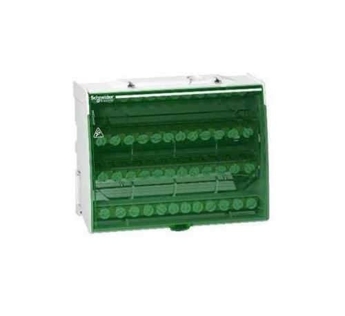 Schneider Electric Blanc Répartiteur Étagé Tétrapolaire Linergy - Lgy412548 - 125A - 4X12 Trous