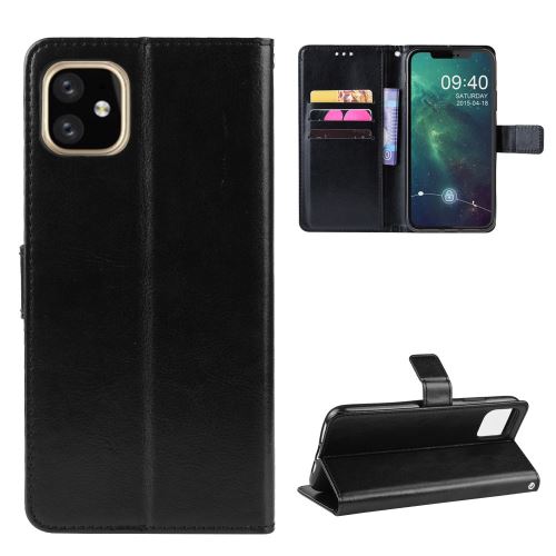 Etui en PU Cheval fou noir pour votre Apple iPhone 5.8 pouces (2019)
