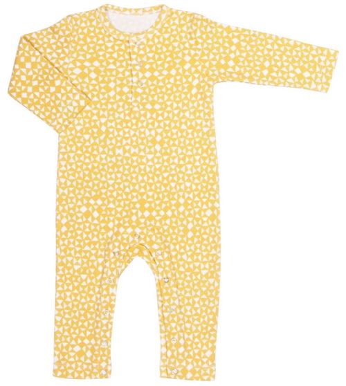 Trixie grenouillère à manches longues en coton jaune