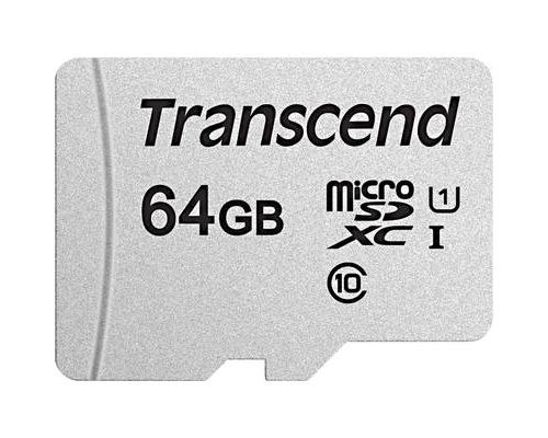 Transcend 300S - Carte mémoire flash - 64 Go - UHS-I U1 / Class10 - microSDXC