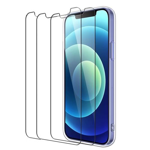 iPomcase Verre Trempé (LOT de 3) pour iPhone 12 /12 Pro (6,1)