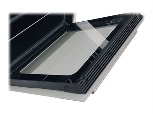 Airlux Serie 100 AFP110IX - Four - intégrable - niche - largeur : 56 cm - profondeur : 58 cm - hauteur : 59 cm - avec système auto-nettoyant - classe A - inox/noir