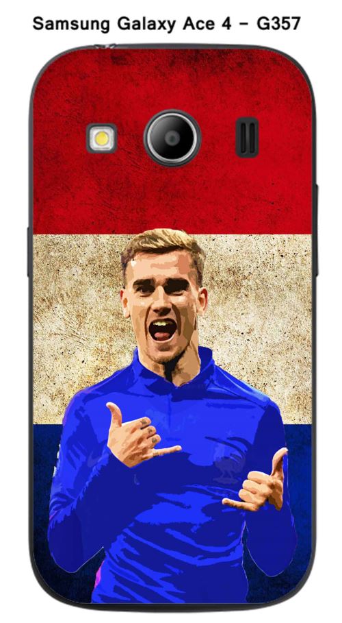 Coque Samsung Galaxy Ace 4 - G357 design Griezmann & Drapeaux