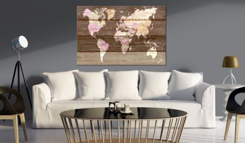Tableau - The Wooden World .Taille : 90x60