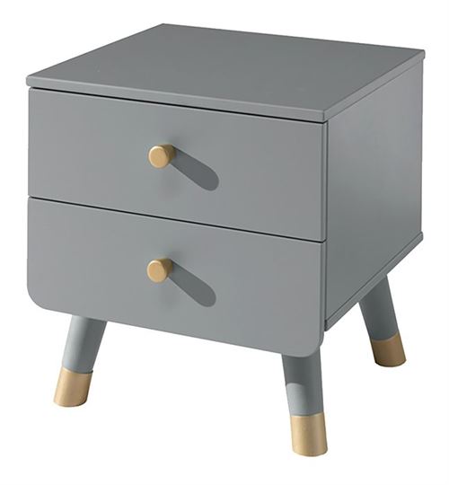 Vipack Chevet Billy gris timeless