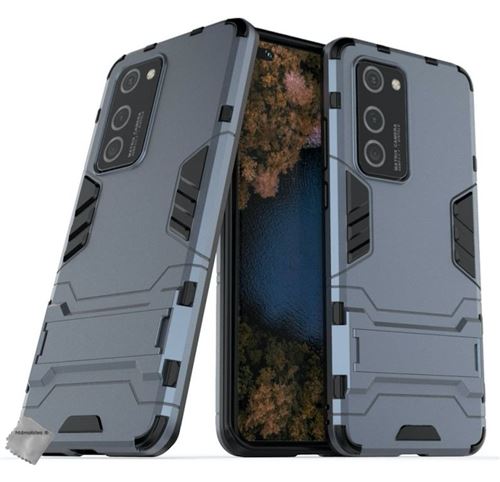 Coque rigide anti choc pour Huawei P40 Pro avec verre trempe - BLEU FONCE