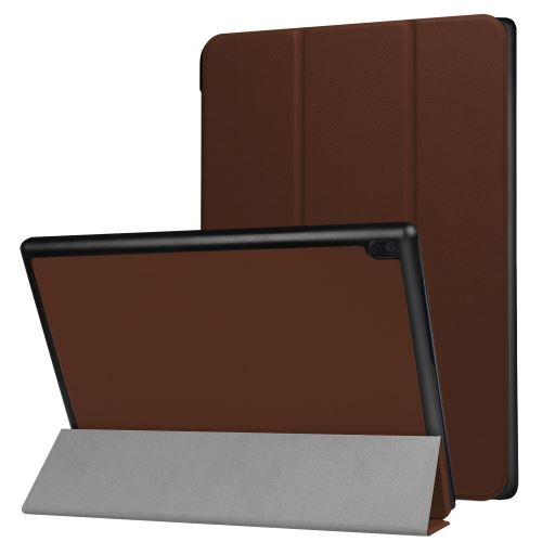 Étui de protection ultra-mince avec support pour Lenovo Tab4 10 - Brun