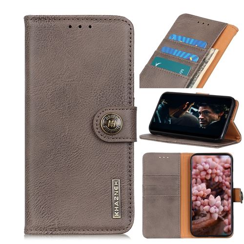 Etui en PU gris pour votre Xiaomi Mi 10 Lite 5G/Mi 10 Youth 5G