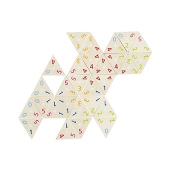 Goki Triominos avec figures bois 76 pierres - 1