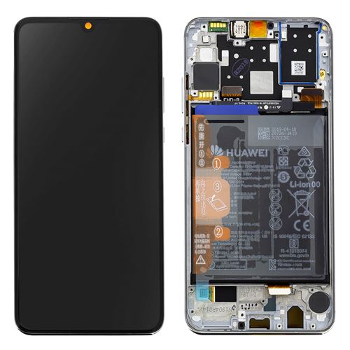 Bloc Complet Huawei P30 Lite Écran LCD Tactile Batterie 3340 mAh Original Blanc