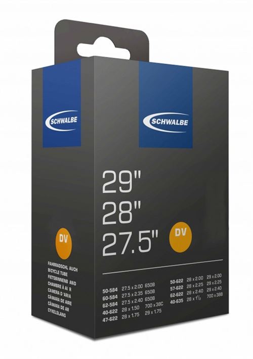 Schwalbe Tube intérieur 27,5/29 x 1,50/2,40 (40/62-584/635) DV 40 mm