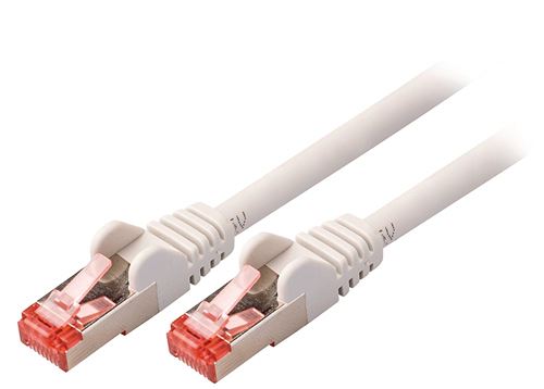 Valueline VLCP85221E100 10m Cat6 S/FTP (S-STP) Gris câble de réseau - Câbles de réseau (10 m, Cat6, S/FTP (S-STP), RJ-45, RJ-45, Gris)