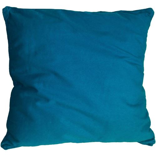 cotton wood coussin salsa - 60 x 60 cm - bleu canard