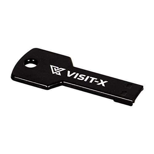 VISIT-X Clé USB 2.0 en Aluminium avec Gravure au Laser Noir 4 Go