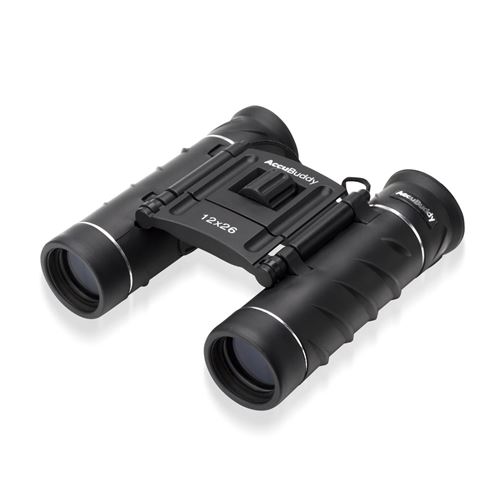 Paire de jumelles - - 12x26 - r&eacute;glage + 3 dioptries - Verre optique BAK7 - 231g - Noir