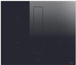Elica NikolaTesla FIT BL/A/60 - Table de cuisson à induction - 4 plaques de cuisson - Niche - largeur : 56 cm - profondeur : 49 cm - classe A - noir avec échappement par aspiration descendante (extraction et recirculation avec kit de recirculation suppl